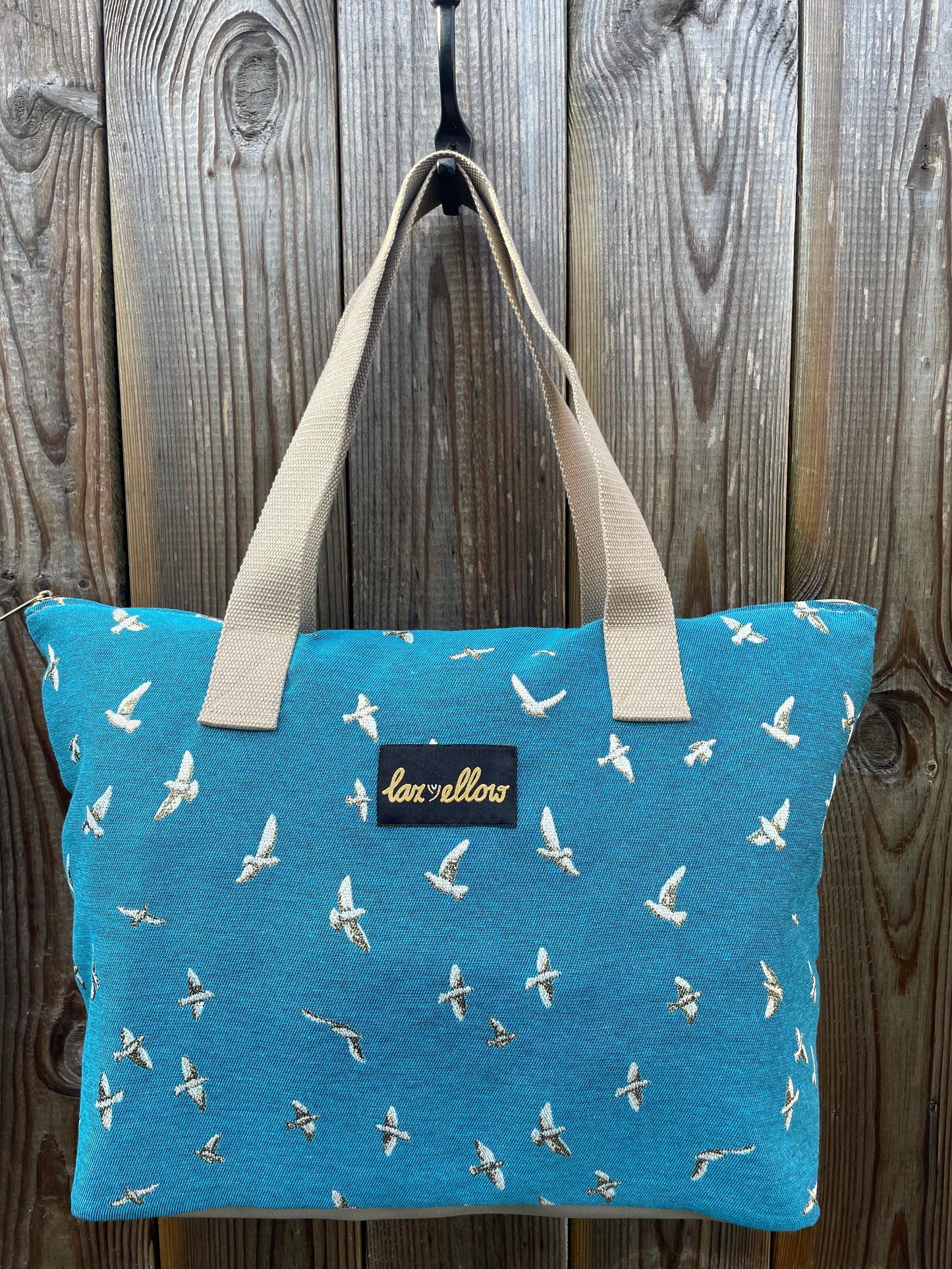 Tas Vogels petrol blauw