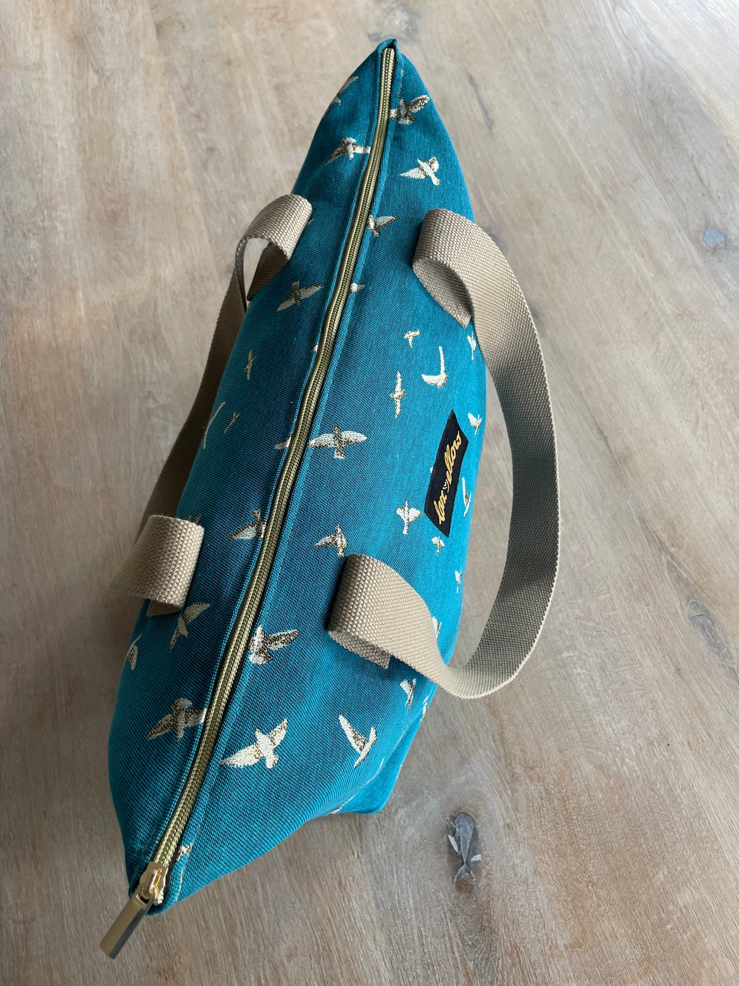 Tas Vogels petrol blauw