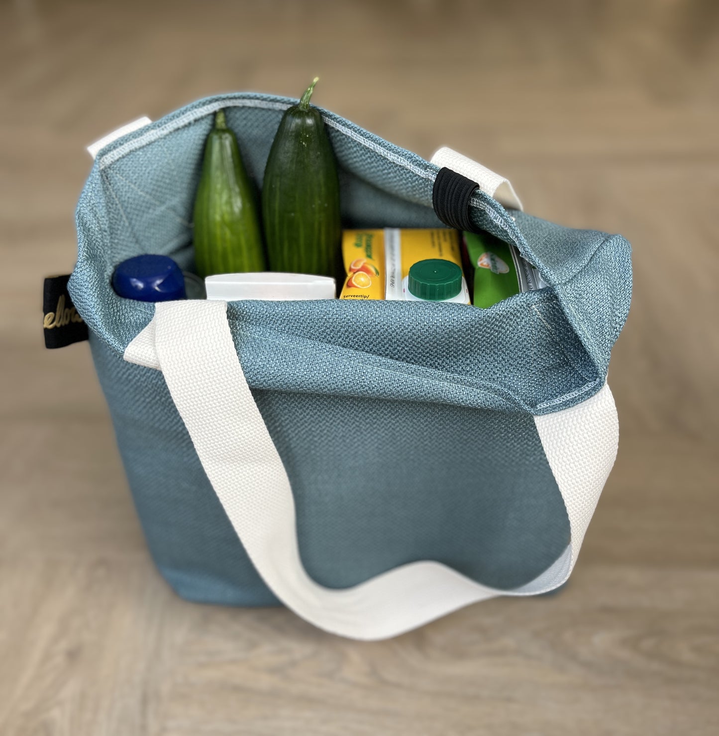 Opvouwbaar tasje Shopbuddy Blue velvet