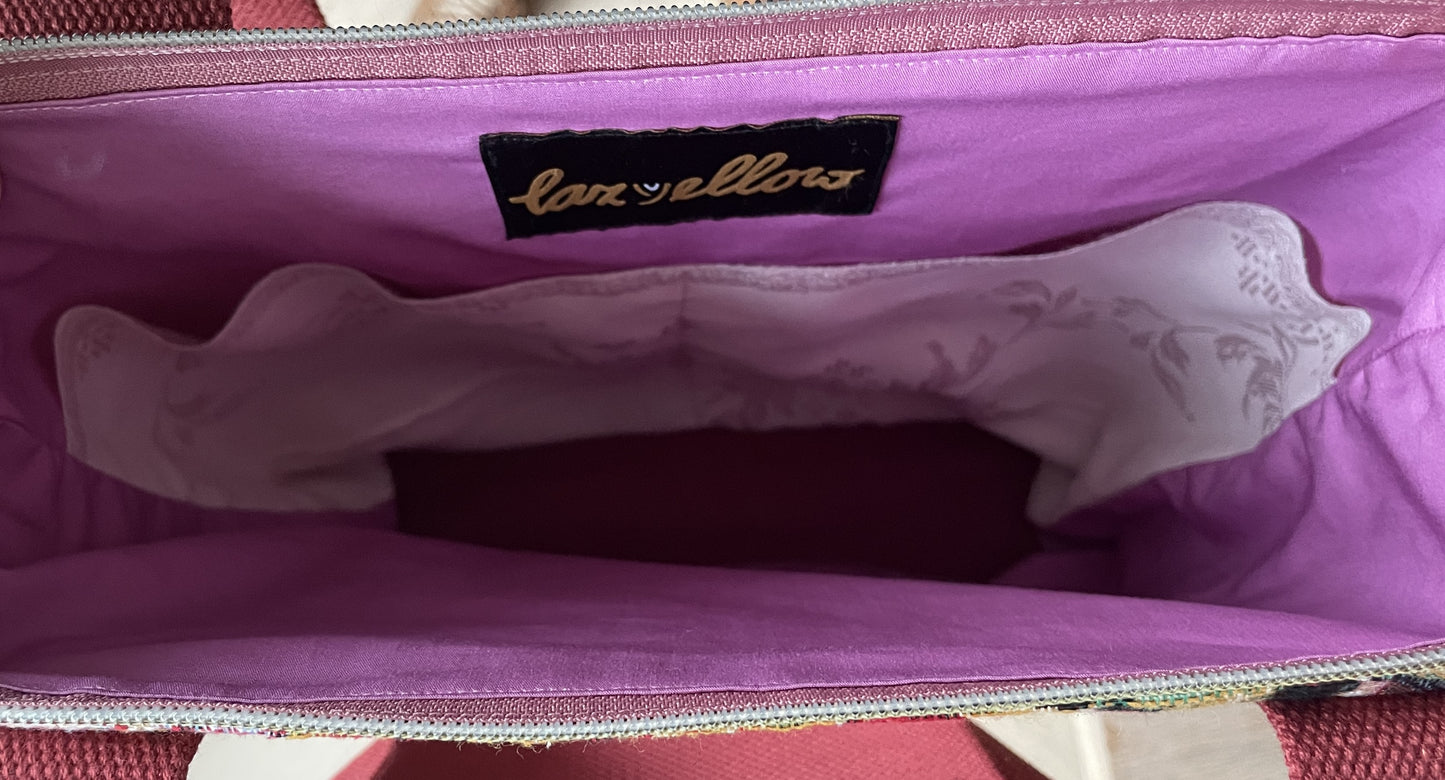 Tas Midi Frida Kahlo. Groene hengsels