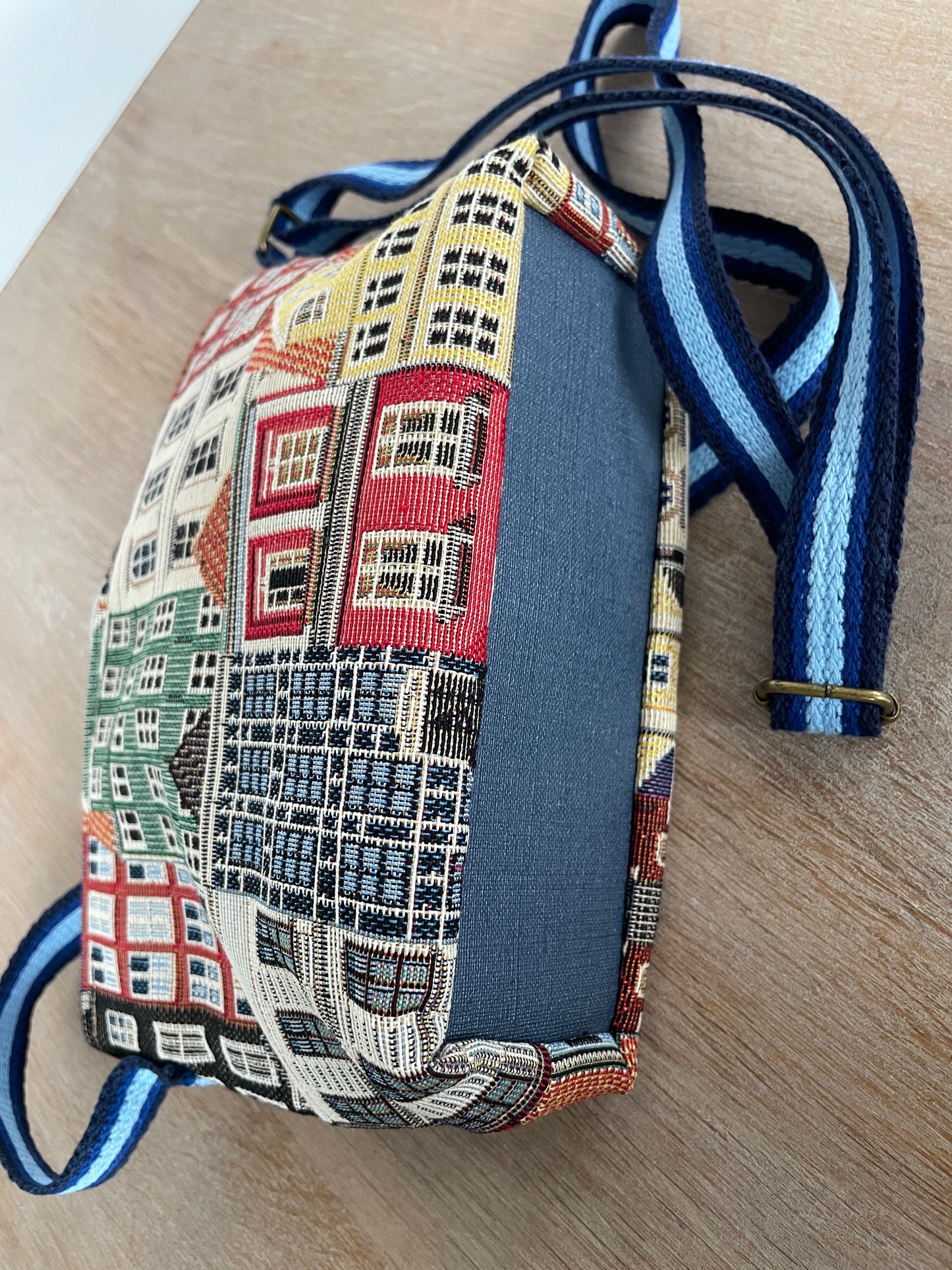 Handgemaakt Schoudertasje/cross-body Grachtenpandjes