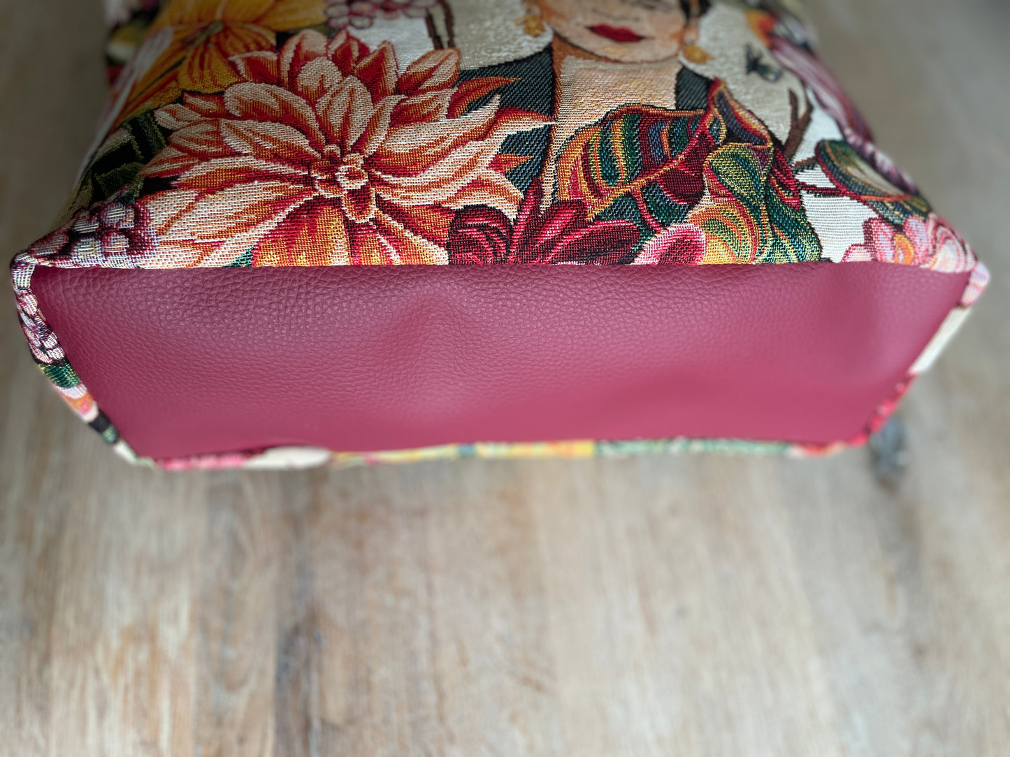 Tas Midi Frida Kahlo. Groene hengsels STUUR EEN MAIL OM TE BESTELLEN!