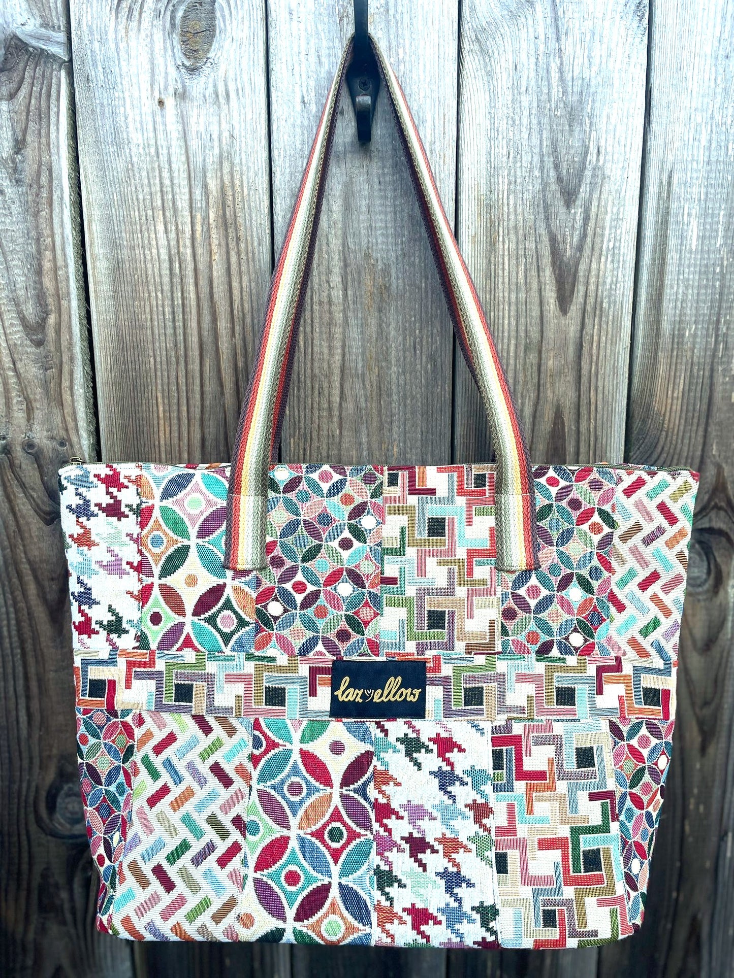 ! NIEUW Tas maxi: Patchwork 'GEOMETRY'