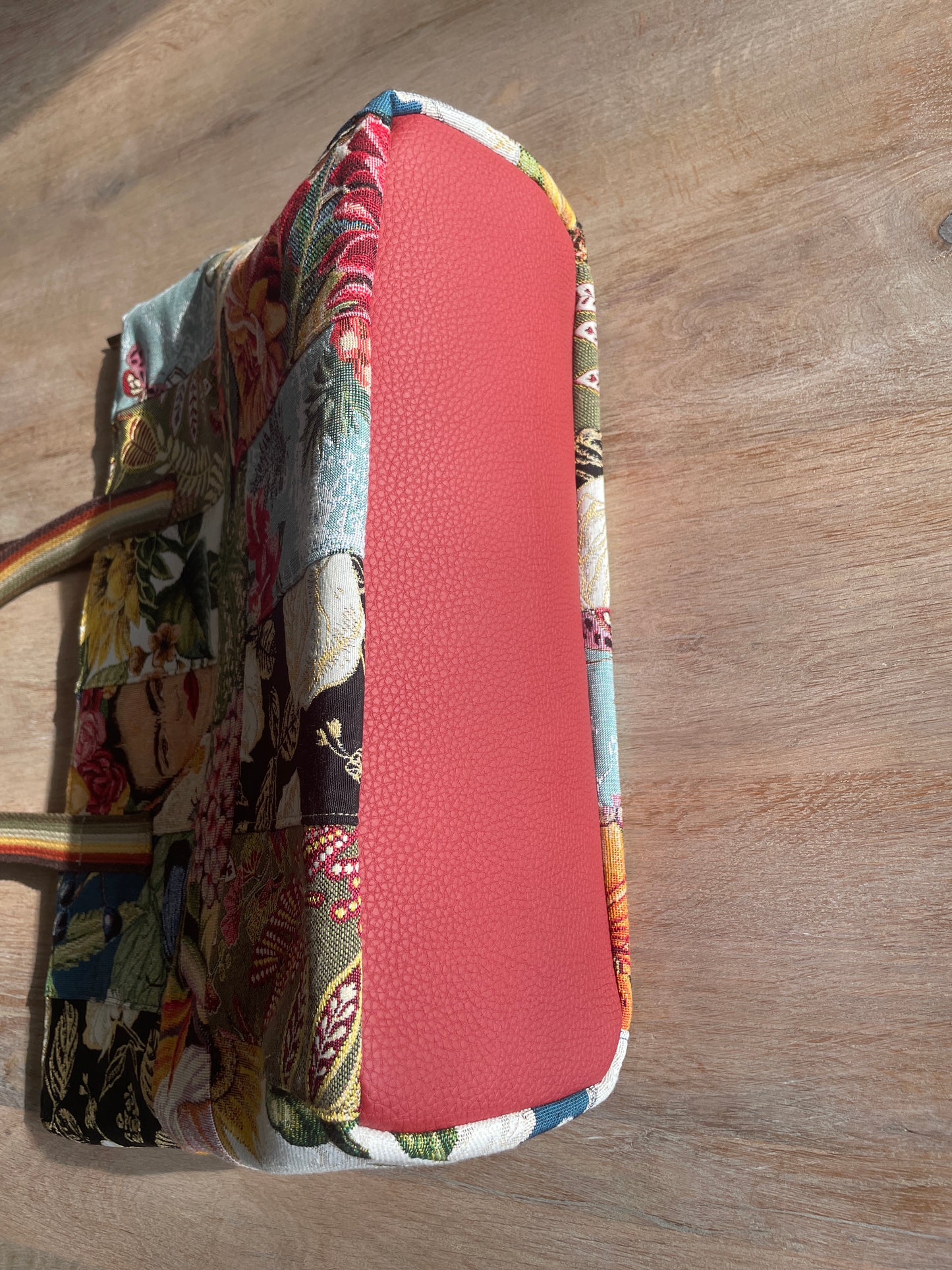 Tas maxi: Patchwork bloemen