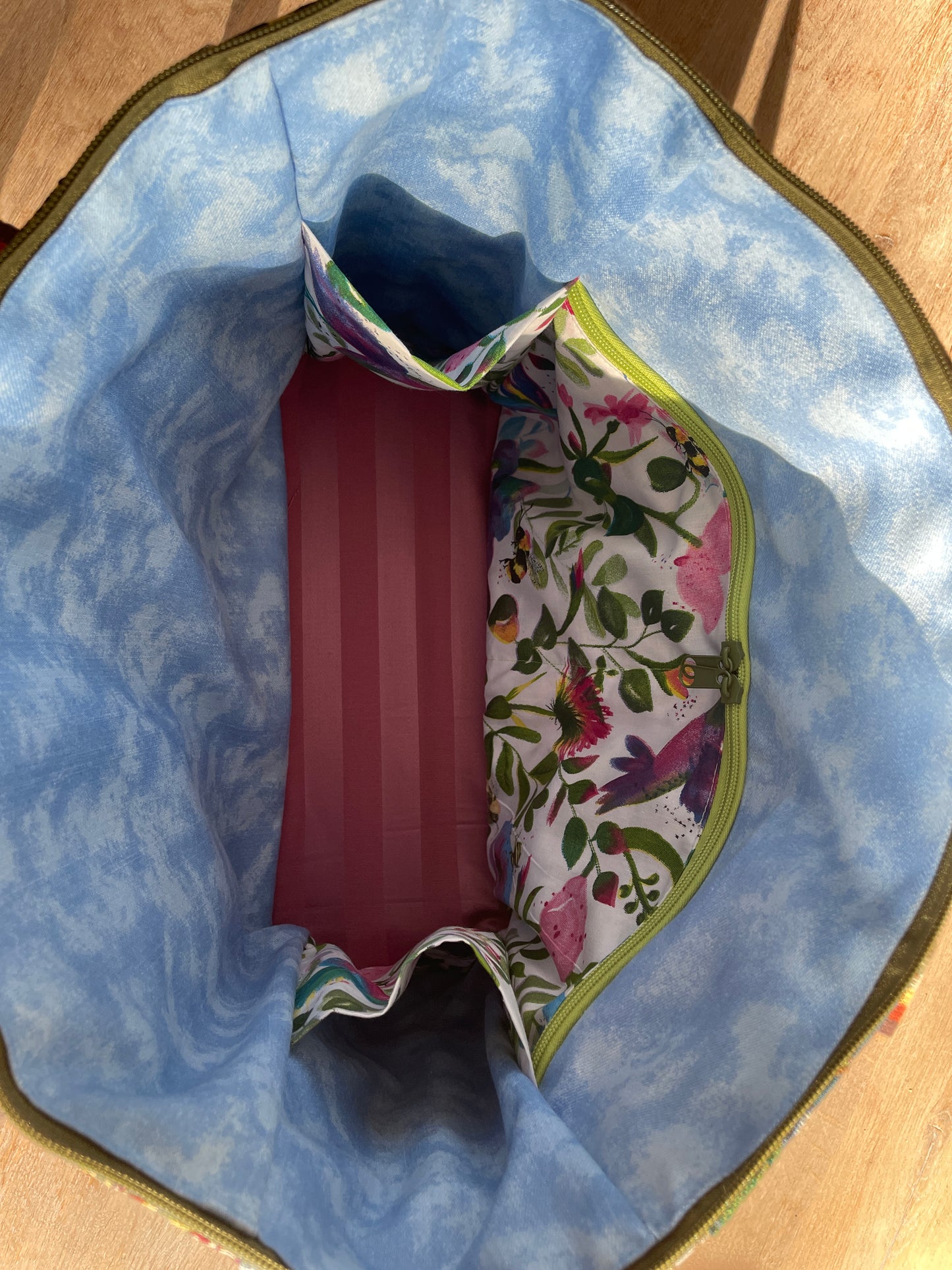Tas maxi: Patchwork bloemen