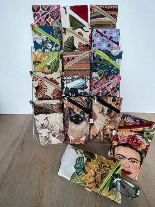 Handgemaakt brillenhoesje in verschillende stoffen verkrijgbaar!