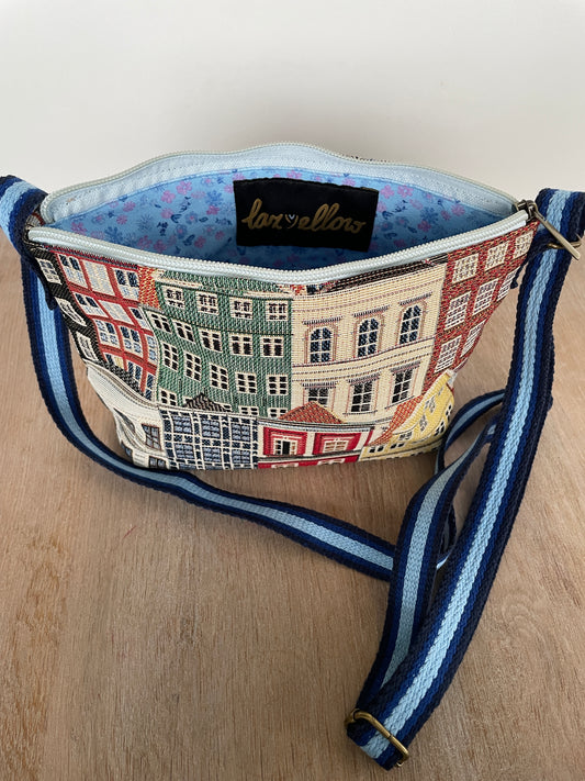 Handgemaakt Schoudertasje/cross-body Grachtenpandjes